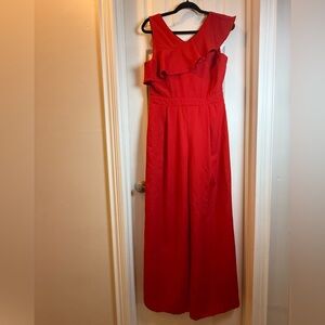 Chic Red Miami Jumpsuit #resort-wear #cruise #bachelorette party